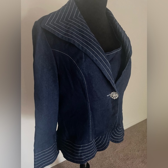 Devine Sport NY Hi Low denim jacket 2pc - Picture 1 of 5